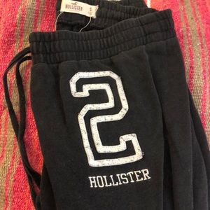 Hollister navy blue sweat pants
